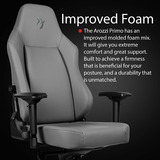 Arozzi Primo - Full Premium Leather - Anthracite gamestoel Antraciet