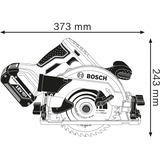 Bosch GKS 18V-57G Professional handcirkelzaag blauw/zwart, Incl. L-BOXX, accu en oplader niet inbegrepen