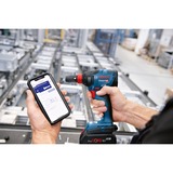 Bosch Slagmoersleutel GDX 18V-210 C Professional solo, 18Volt Blauw/zwart, Bluetooth module, Accu en oplader niet inbegrepen, in L-BOXX