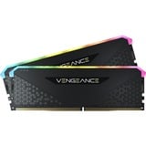 Corsair Vengeance RGB RS 16 GB DDR4-3200 (2x 8 GB) werkgeheugen Zwart, CMG16GX4M2E3200C16, XMP 2.0