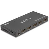 DeLOCK HDMI Switch 4 x HDMI in to 1 x HDMI out 8K 60 Hz Zwart