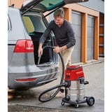 EINHELL Accu Nat-/Droogzuiger TE-VC 36/25 Li S-Solo nat- en droogzuiger Rood/roestvrij staal, Accu en oplader niet inbegrepen 