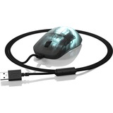Endgame Gear OP1 RGB Gaming Muis - Dark Frost Zwart/transparant, 50 - 26.000 DPI, RGB led