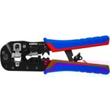 KNIPEX Krimptang voor RJ45-westernstekkers Blauw/rood