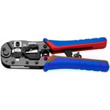 KNIPEX Krimptang voor RJ45-westernstekkers Blauw/rood