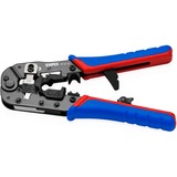 KNIPEX Krimptang voor RJ45-westernstekkers Blauw/rood