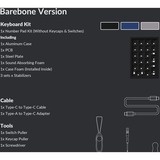 Keychron Q0-A1 business numpad Zwart, Barbone, Hot-Swap, RGB leds