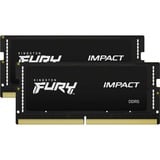 Kingston FURY 32 GB DDR5-5600 (2x 16 GB) Kit laptopgeheugen Zwart, KF556S40IBK2-32, Impact