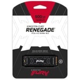 Kingston FURY Renegade 500 GB SSD Zwart, SFYRS/500G, M.2 2280, PCIe 4.0 NVMe