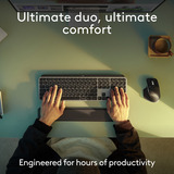 Logitech MX Keys S Combo for Mac draadloze desktopset Grijs, US-International lay-out (QWERTY), 100%, Bluetooth Low Energy