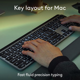 Logitech MX Keys S Combo for Mac draadloze desktopset Grijs, US-International lay-out (QWERTY), 100%, Bluetooth Low Energy