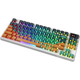 MSI FORGE GK600 TKL WIRELESS MARS RGB mechanisch gaming toetsenbord Wit, US-International lay-out (QWERTY), 80% (TKL)