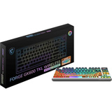 MSI FORGE GK600 TKL WIRELESS MARS RGB mechanisch gaming toetsenbord Wit, US-International lay-out (QWERTY), 80% (TKL)