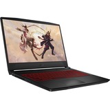 MSI GF66 Katana 11UD-807NL 15.6" gaming laptop Zwart | i5-11400H | RTX 3050 Ti | 16 GB | 512 GB SSD