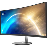 MSI Pro MP341CQ 34" Curved UltraWide Monitor Zwart, 2x HDMI, 1x Displayport, Audio, FreeSync