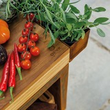 OFYR Butcher Block Storage 90 Corten Teak Hout opberger 