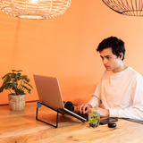 R-Go Tools Steel Travel Laptopstandaard Zwart
