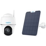 Reolink 5MP draadloze batterijcamera op zonne-energie + Solar Panel 2 Wit, Kleuren nachtzicht