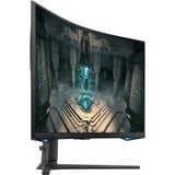 Samsung Odyssey G6 G650 32" gaming monitor Zwart, 2x HDMI, DisplayPort, 2x USB-A, RJ-45, 240 Hz