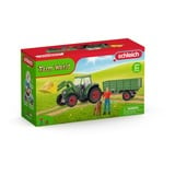 Schleich Farm World - Trekker met aanhanger speelgoedvoertuig 42608