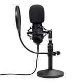 Trust GXT 269 Emita II Streamingmicrofoon Zwart, met tafelstandaard