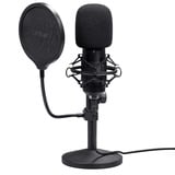 Trust GXT 269 Emita II Streamingmicrofoon Zwart, met tafelstandaard