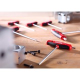 Wiha Stiftsleutelset met dwarsgreep ComfortGrip Zwart/rood, 6-delig, zeskant, met zijpunt, mat verchroomd 