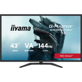 iiyama G-Master Red Eagle G4380UHSU-B2 42.5" 4K Ultra HD gaming monitor Zwart, 2x DisplayPort, 2x HDMI, 4x USB-A, 144 Hz