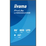 iiyama Prolite LH8666UHSB-B1AG 86" 4K Ultra HD Public Display Zwart