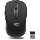 ACT Connectivity Draadloze toetsenbord en muis bundel, desktopset Zwart, US lay-out, Membraan, 800-1600 DPI