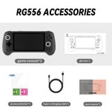 Anbernic RG 556 handheld game console Zwart/transparant, 256 GB, Wi-Fi 5G, Bluetooth 5.0, Android 13