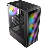 Antec AX27 RGB Elite midi tower behuizing Zwart | 3x USB-A | Tempered Glass