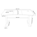 Arozzi Arena Gaming Desk - Purple Paars/zwart