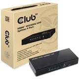 Club 3D HDMI 2.0 UHD Splitter 4 ports adapter Zwart, CSV-1380