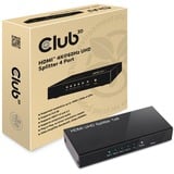Club 3D HDMI 2.0 UHD Splitter 4 ports hdmi splitter Zwart