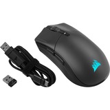 Corsair SABRE RGB PRO WIRELESS  gaming muis Zwart, 100 - 26.000 dpi, RGB led