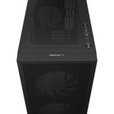 DeepCool CH360 mini tower behuizing Zwart | 1x USB-A | 1x USB-C | RGB | Tempered Glass