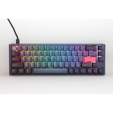 Ducky One 3 Cosmic Blue SF RGB mechanisch toetsenbord Donkerblauw, US lay-out (QWERTY), Cherry MX Red, 65%, RGB leds, Double-shot PBT, Hot-swappable, QUACK Mechanics