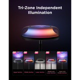 Govee Uplighter Floor Lamp Zwart, 2,4GHz wifi, Bluetooth