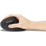 Kensington Pro Fit Ergo MY630 EQ Rechargeable Mouse Zwart, 1000 - 2400 DPI, Bluetooth, 2.4 GHz