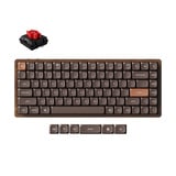 Keychron K3 Max-H1W All-Wood Special Edition RGB mechanisch toetsenbord Houtkleur, US lay-out (QWERTY), Keychron Milk POM Red, 75%, RGB leds, Double-shot PBT, hot swap, 2.4GHz | Bluetooth 5.1 | USB-C