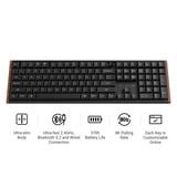 Keychron K5 Ultra 8K Wireless Custom Mechanical Keyboard Zwart, US lay-out (QWERTY), Keychron Milk POM Brown, 100%, RGB leds, LSA Double-shot PBT, USB-C | 2.4 GHz | Bluetooth 5.2