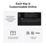 Keychron K5 Ultra 8K Wireless Custom Mechanical Keyboard Zwart, US lay-out (QWERTY), Keychron Milk POM Brown, 100%, RGB leds, LSA Double-shot PBT, USB-C | 2.4 GHz | Bluetooth 5.2