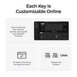 Keychron Q1 HE 8K Magnetic Switch Keyboard, toetsenbord Wit, US lay-out, Keychron Ultra-Fast Lime, 75%, RGB, Hot swap, 8K