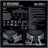 Lian Li Rotational Shift 1200G + Hub modulaire 1200 watt voeding  Zwart, 1x 12V-2x6, 4x PCIe, 4x USB-header hub