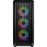 Montech X5 midi tower behuizing Zwart | 2x USB-A | 1x USB-C | Tempered Glass