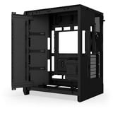 NZXT NZXT H9 Flow (2025) All Black midi tower behuizing Zwart (mat) | 2x USB-A | 1x USB-C | Window