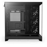 NZXT NZXT H9 Flow (2025) All Black midi tower behuizing Zwart (mat) | 2x USB-A | 1x USB-C | Window