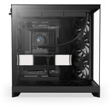 NZXT NZXT H9 Flow (2025) All Black midi tower behuizing Zwart (mat) | 2x USB-A | 1x USB-C | Window