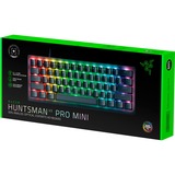 Razer Huntsman V3 Pro mini RGB mechanisch gaming toetsenbord Zwart, US lay-out (QWERTY), Razer Analog Optical Gen 2, 60%, RGB leds, 60%, PBT double-shot